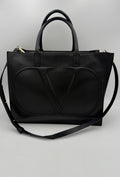 Valentino Garavani VALENTINO GARAVANI SHOPPING VLOGO Black Handbag