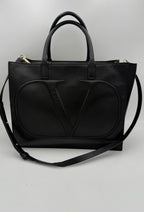 Valentino Garavani VALENTINO GARAVANI SHOPPING VLOGO Black Handbag
