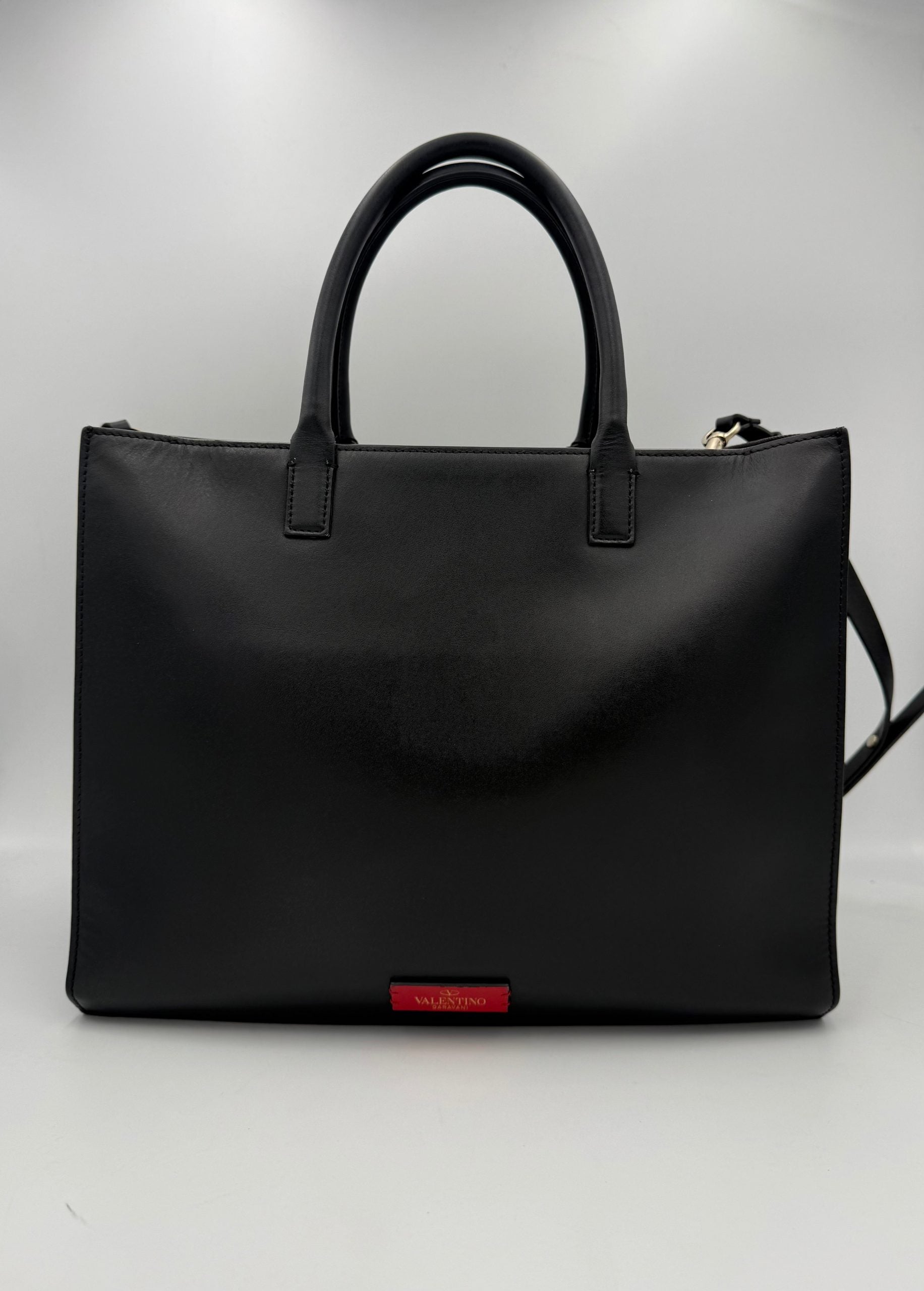 Valentino Garavani VALENTINO GARAVANI SHOPPING VLOGO Black Handbag