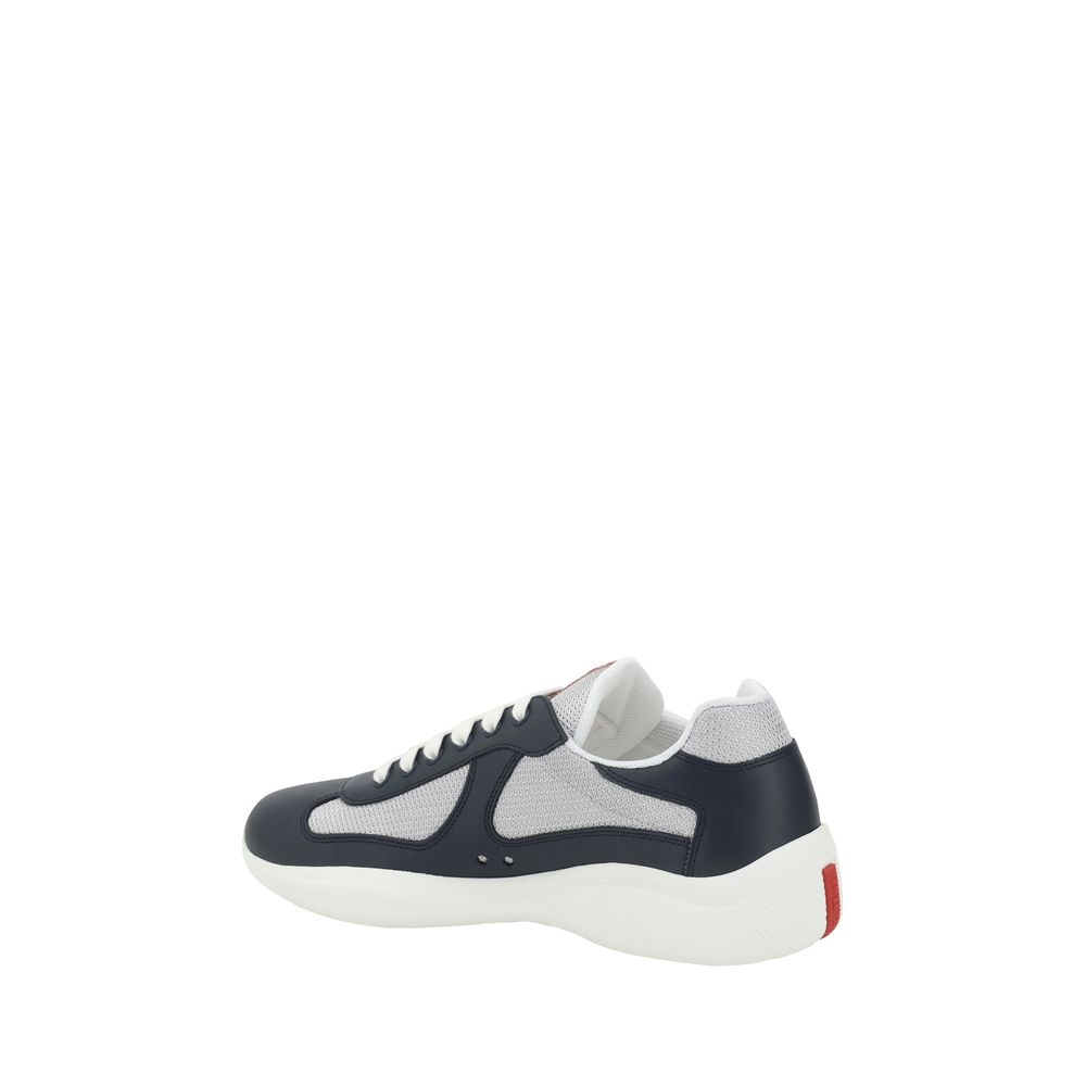 Prada Blue Polyamide Athletic Sneakers