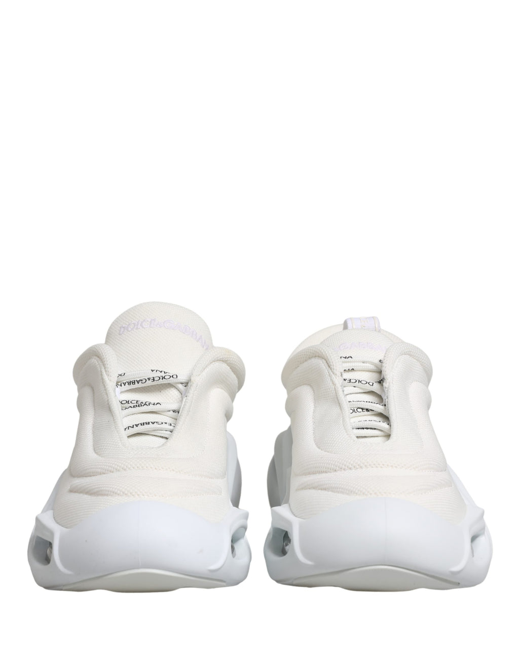 Dolce & Gabbana White Slip On Wave Low Top Sneakers Shoes