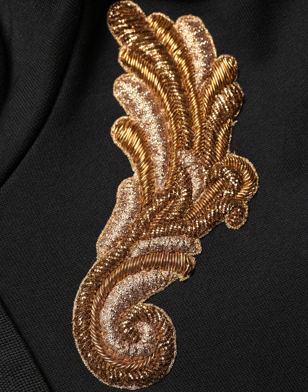 Dolce & Gabbana Black Embroidered Tassel Hooded Sweatshirt Sweater