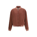 Versace Bordeaux Silk Bomber