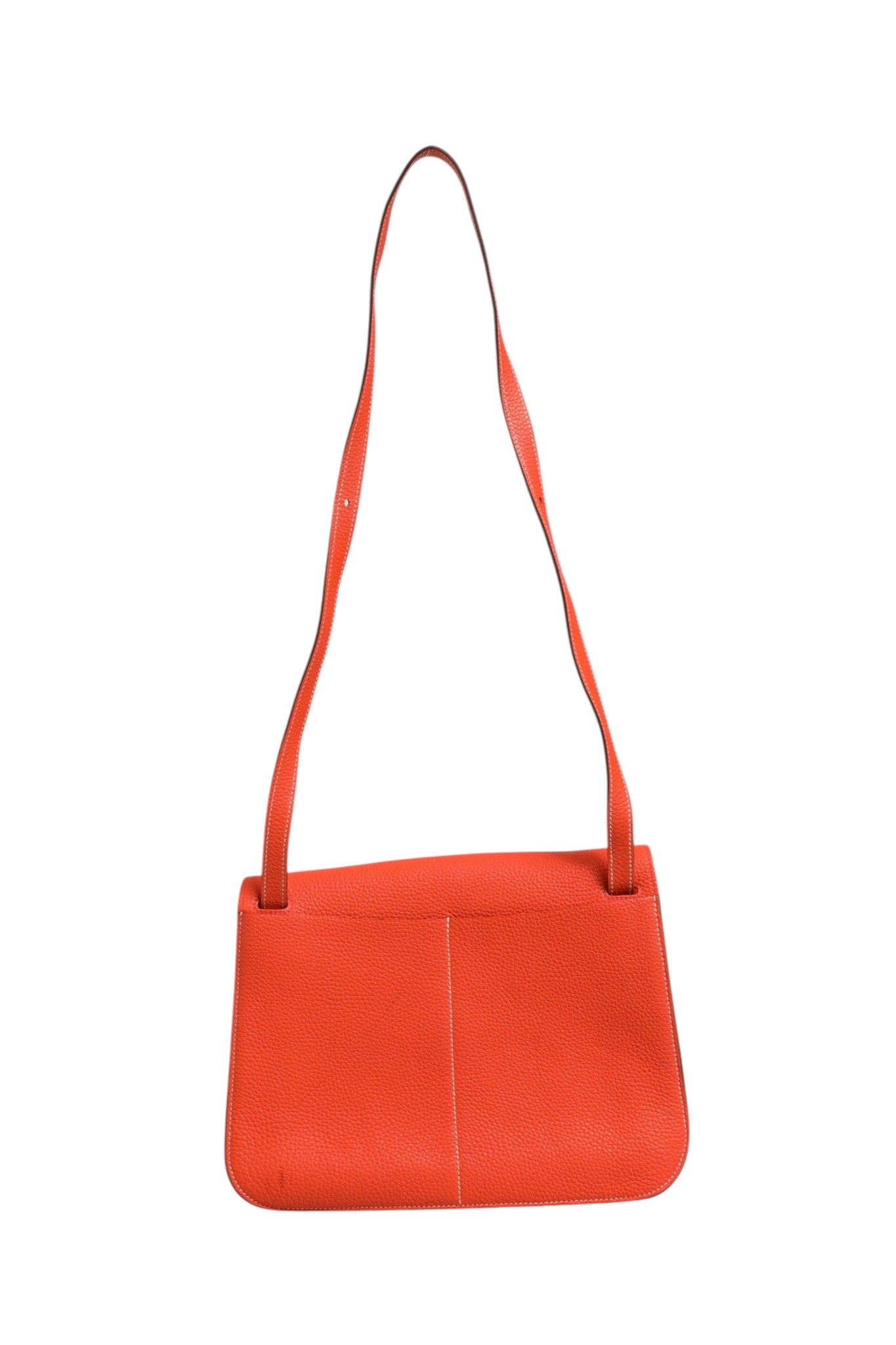 Hermès Rouge Casaque Clemence Halzan 31 Palladium Hardware