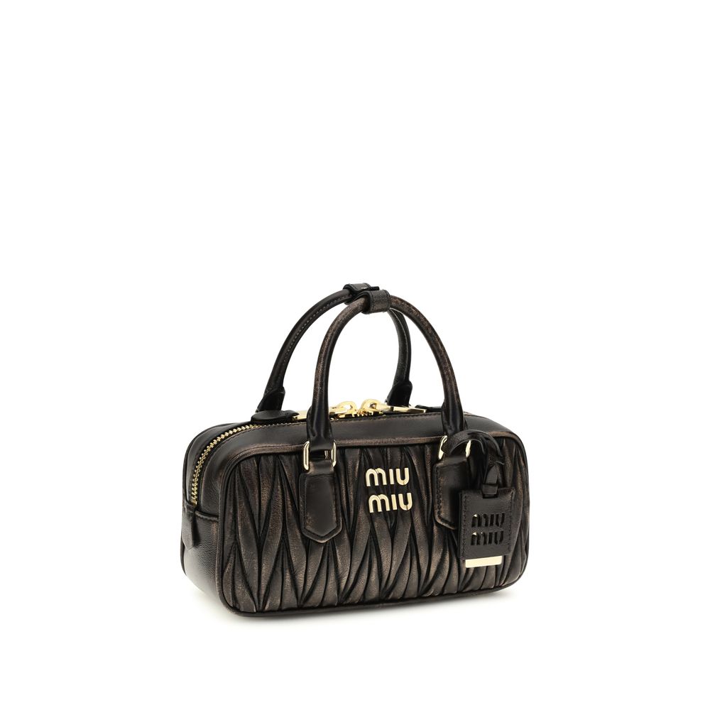Miu Miu Brown Lamb Ovis Aries Aries Handbag