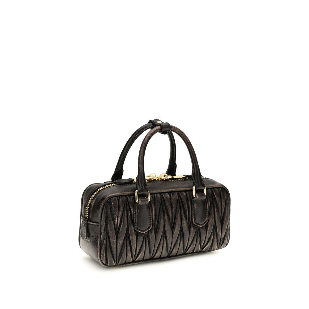 Miu Miu Brown Lamb Ovis Aries Aries Handbag