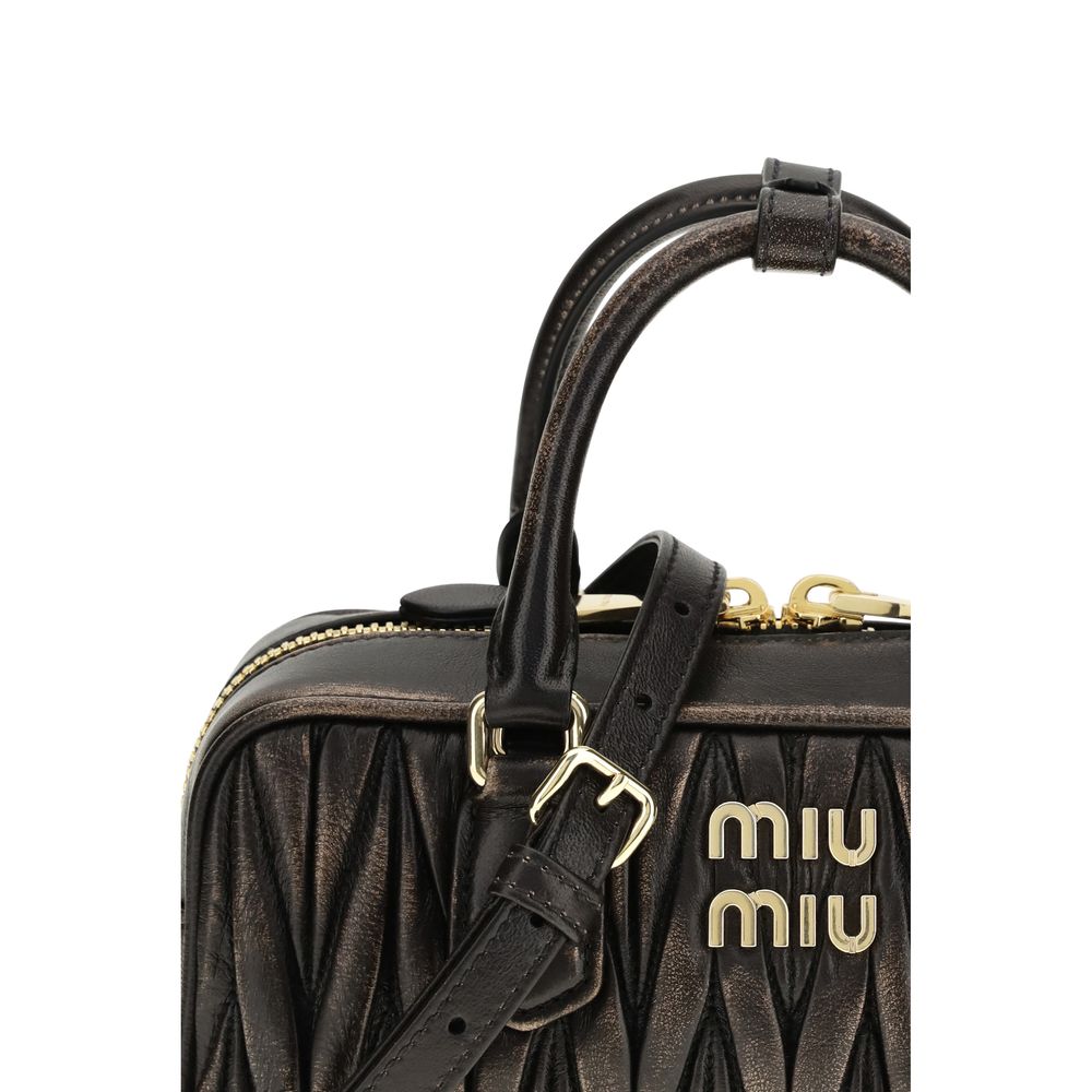 Miu Miu Brown Lamb Ovis Aries Aries Handbag