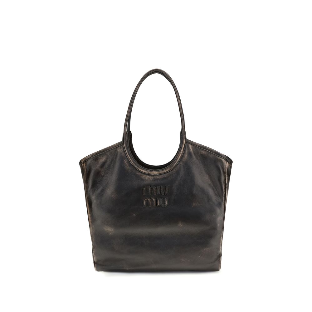 Miu Miu Brown Calf Leather Bos Taurus Shoulder Bag