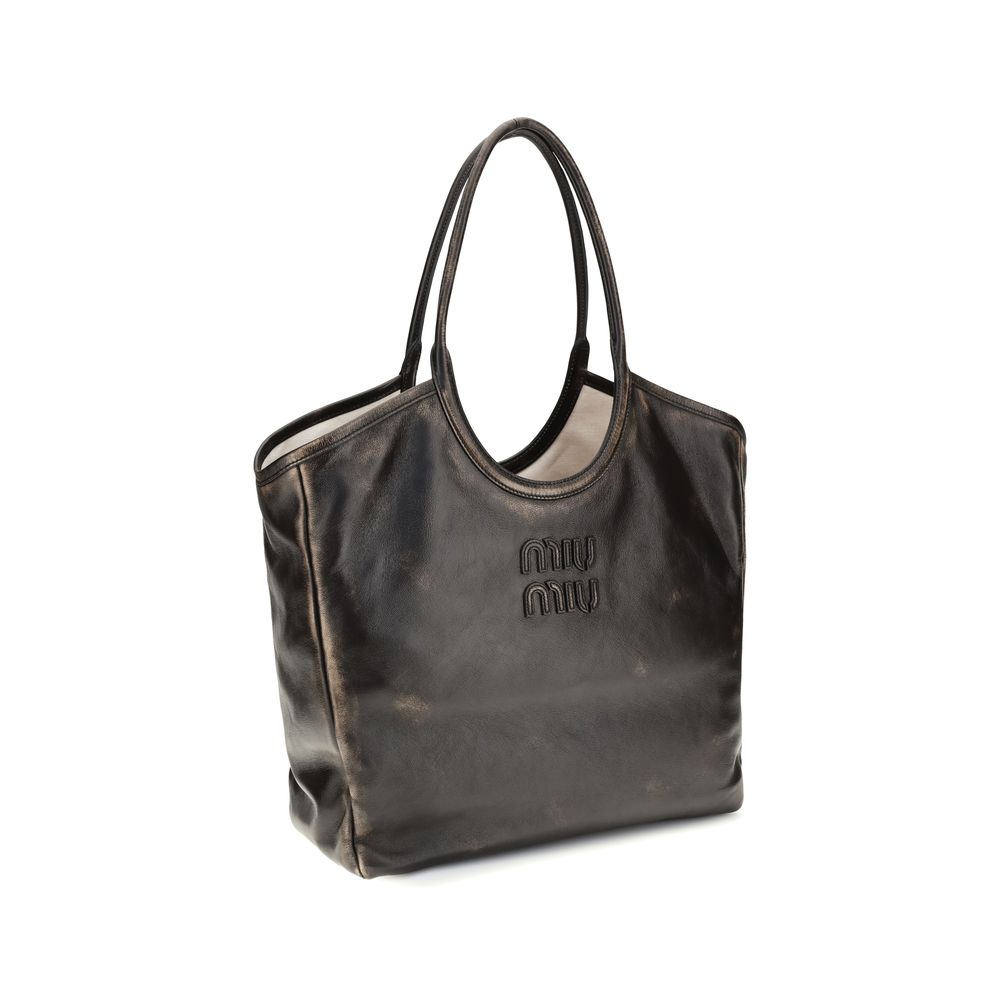 Miu Miu Brown Calf Leather Bos Taurus Shoulder Bag