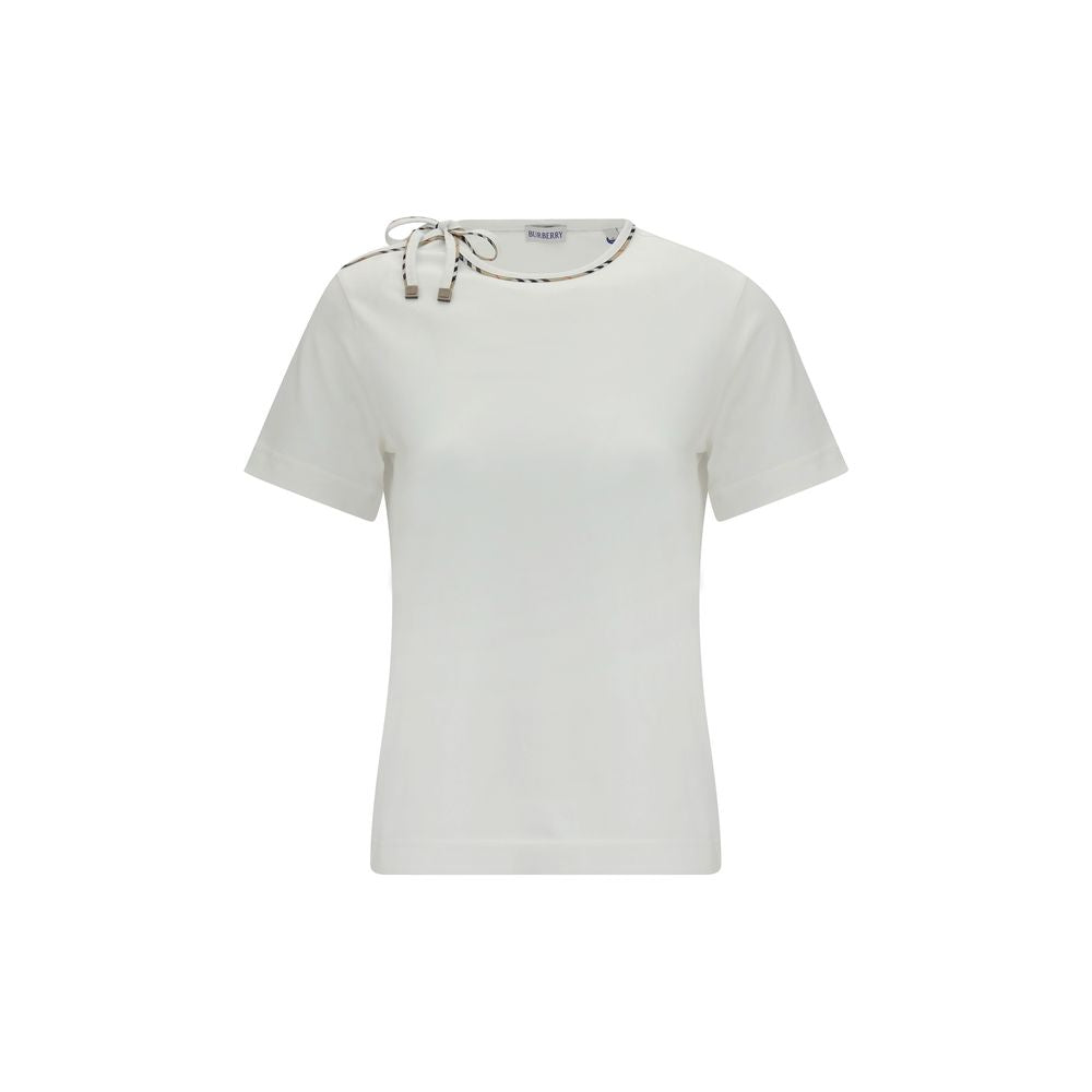Burberry White Cotton T-Shirt