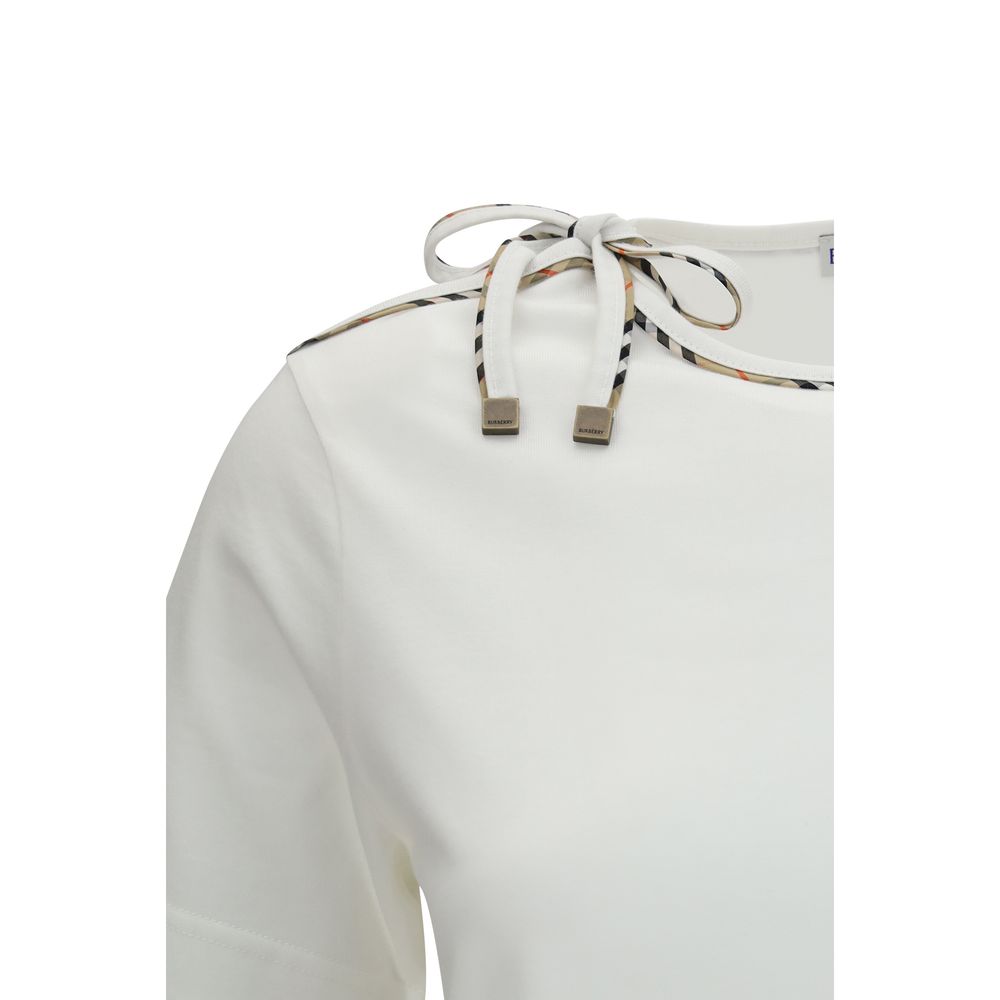 Burberry White Cotton T-Shirt