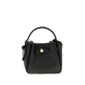 Tory Burch Black Calf Leather Bos Taurus Shoulder Bag