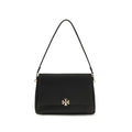 Tory Burch Black Calf Leather Bos Taurus Shoulder Bag