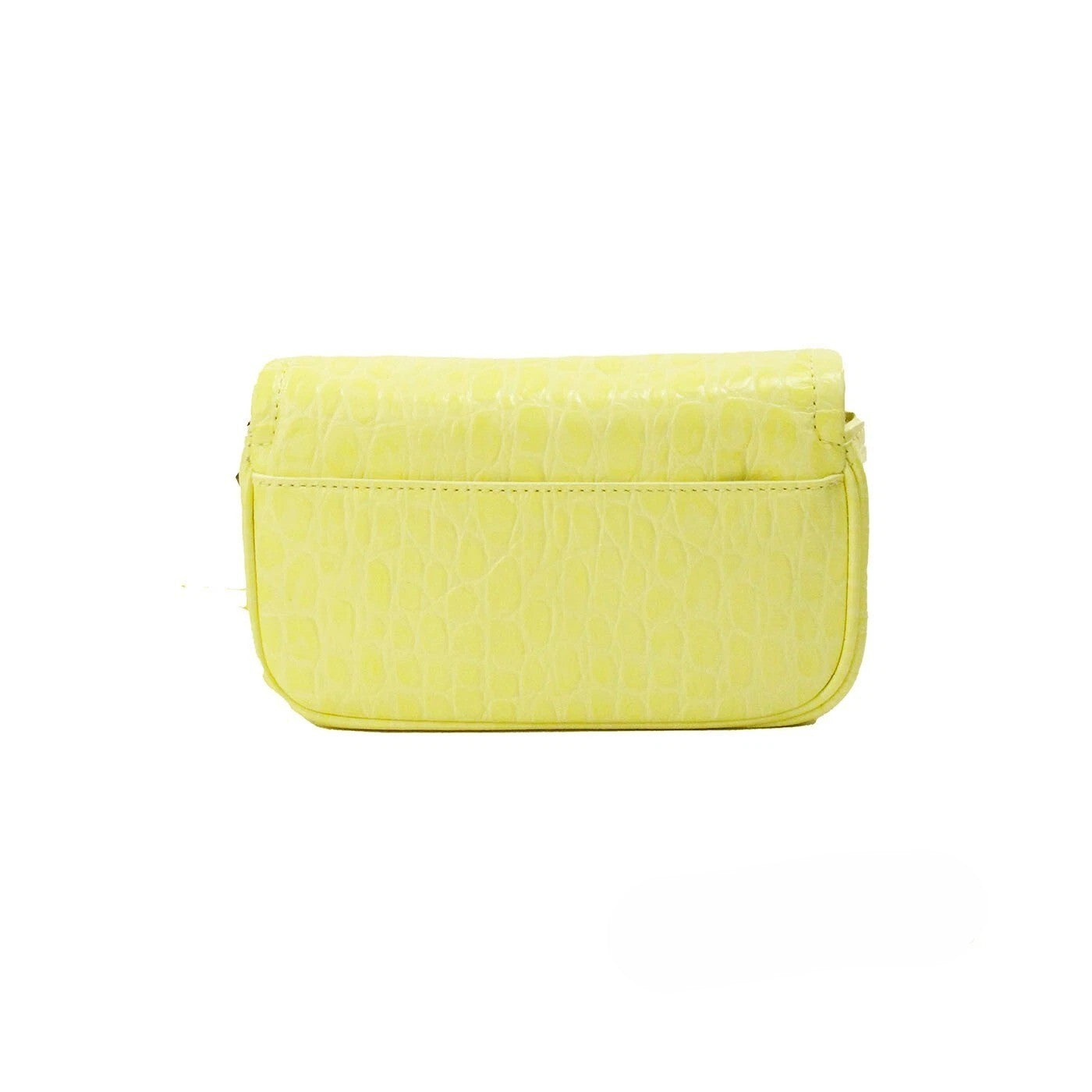 Marc Jacobs The Mini Shoulder Bag Yellow Embossed Leather Crossbody Bag
