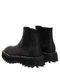 Dolce & Gabbana Black Chelsea Boots Leather Slip On Men Shoes