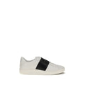 Valentino Garavani Black Calf Leather Bos Taurus Low Top Sneakers