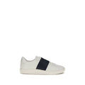 Valentino Garavani Blue Calf Leather Bos Taurus Low Top Sneakers
