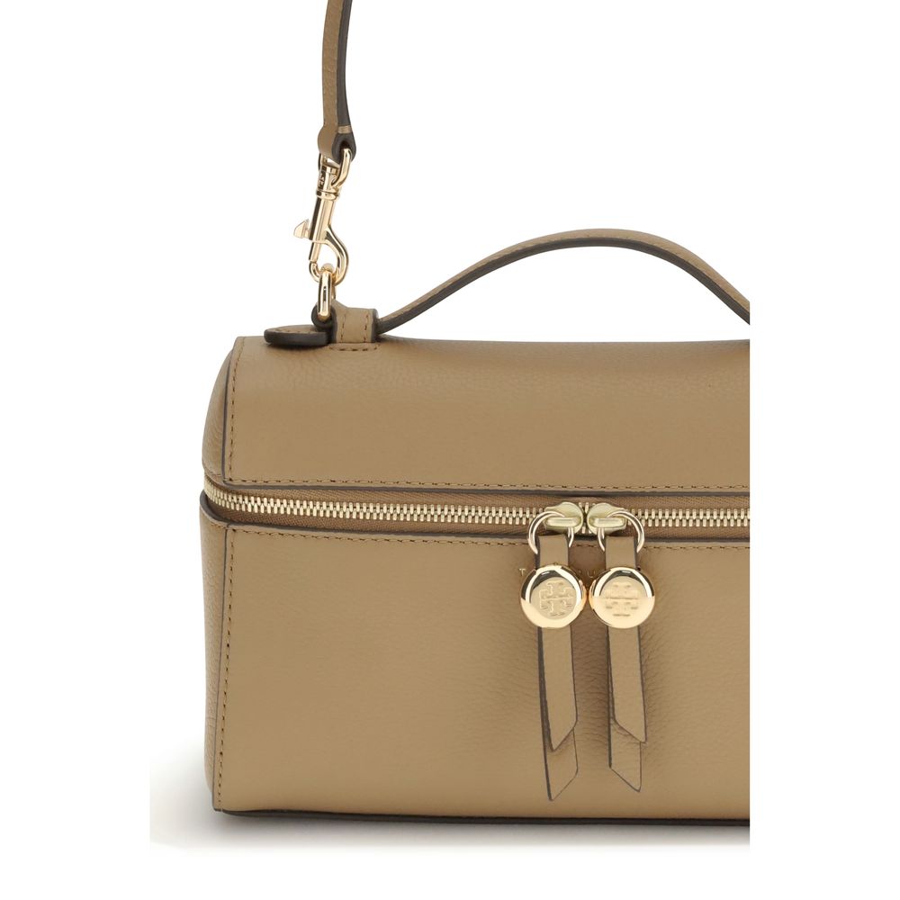 Tory Burch Beige Calf Leather Bos Taurus Shoulder Bag