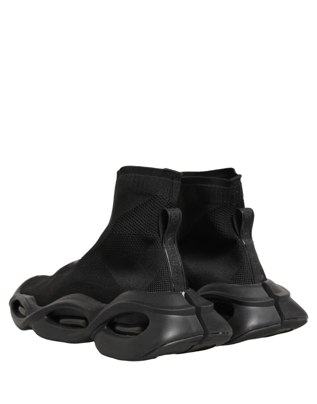 Dolce & Gabbana Black Slip On Wave Socks Men Sneakers Shoes