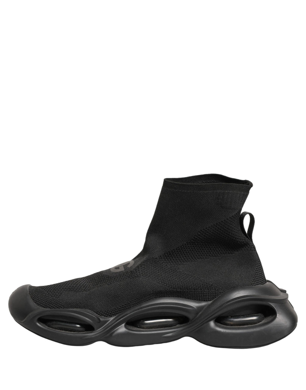 Dolce & Gabbana Black Slip On Wave Socks Men Sneakers Shoes