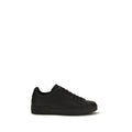 Dolce & Gabbana Black Calf Leather Bos Taurus Low Top Sneakers