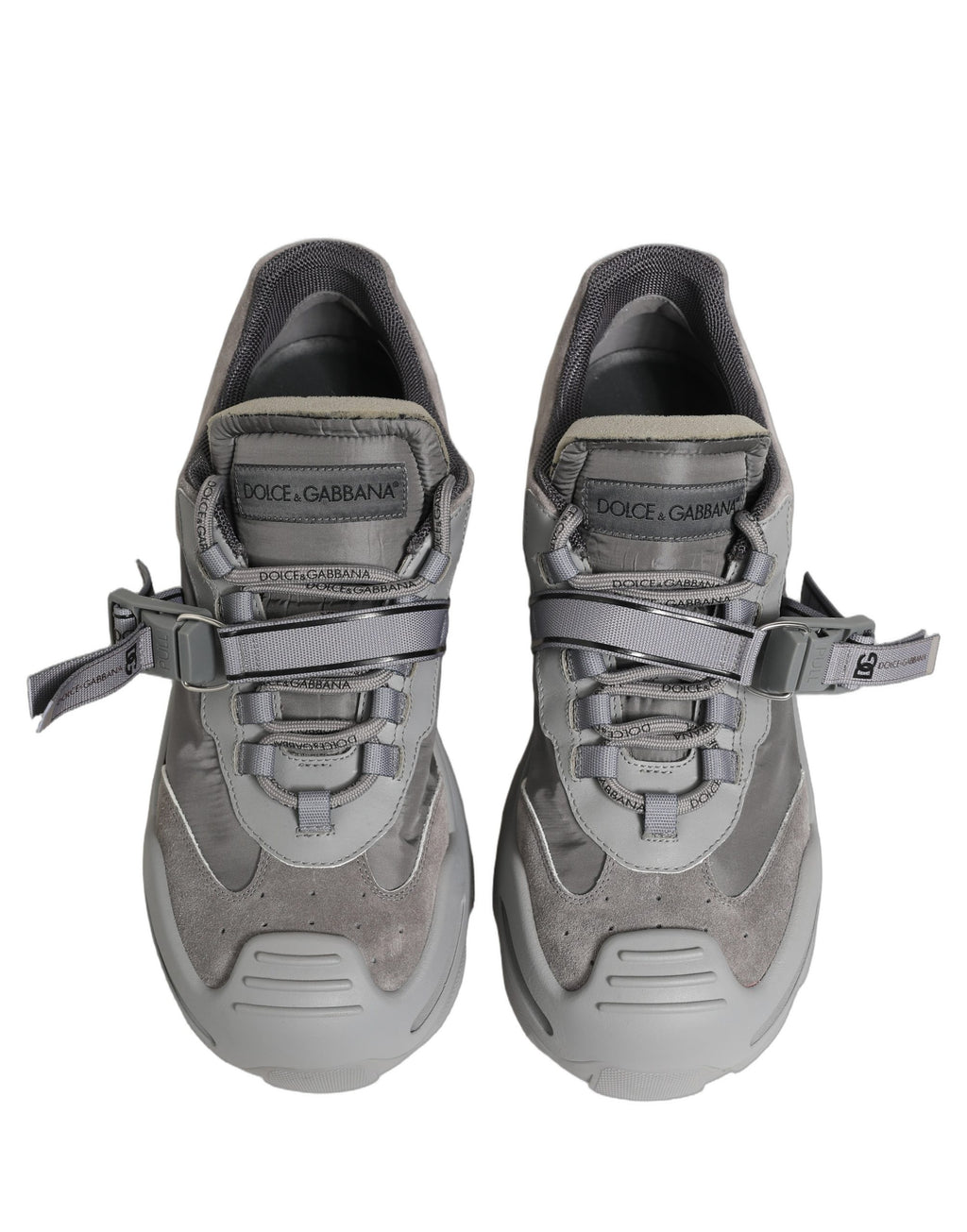 Dolce & Gabbana Gray Airmaster Panelled Low Top Men Sneakers Shoes