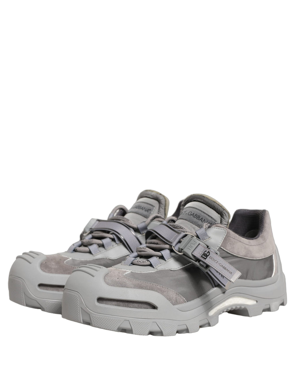Dolce & Gabbana Gray Airmaster Panelled Low Top Men Sneakers Shoes