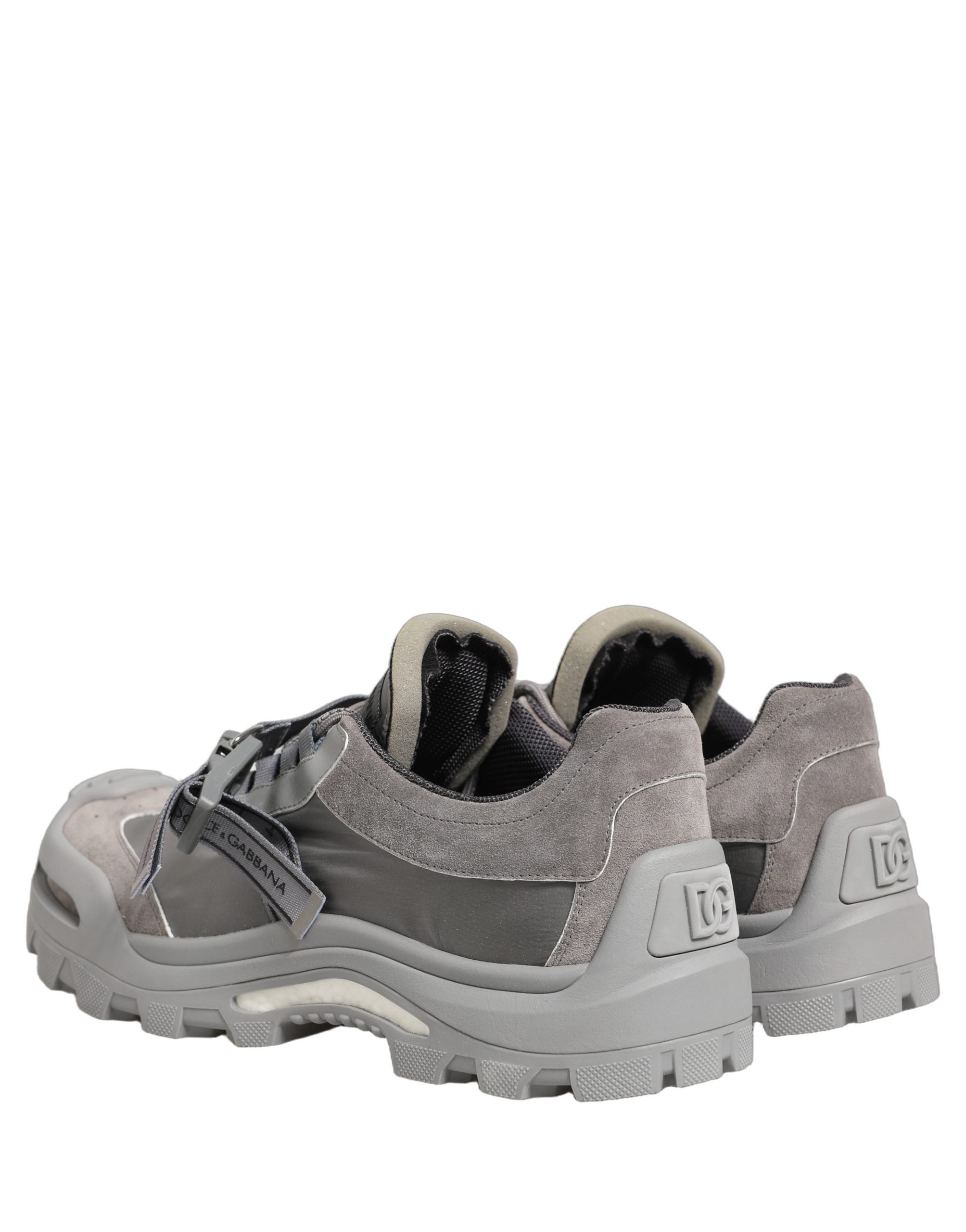 Dolce & Gabbana Gray Airmaster Panelled Low Top Men Sneakers Shoes