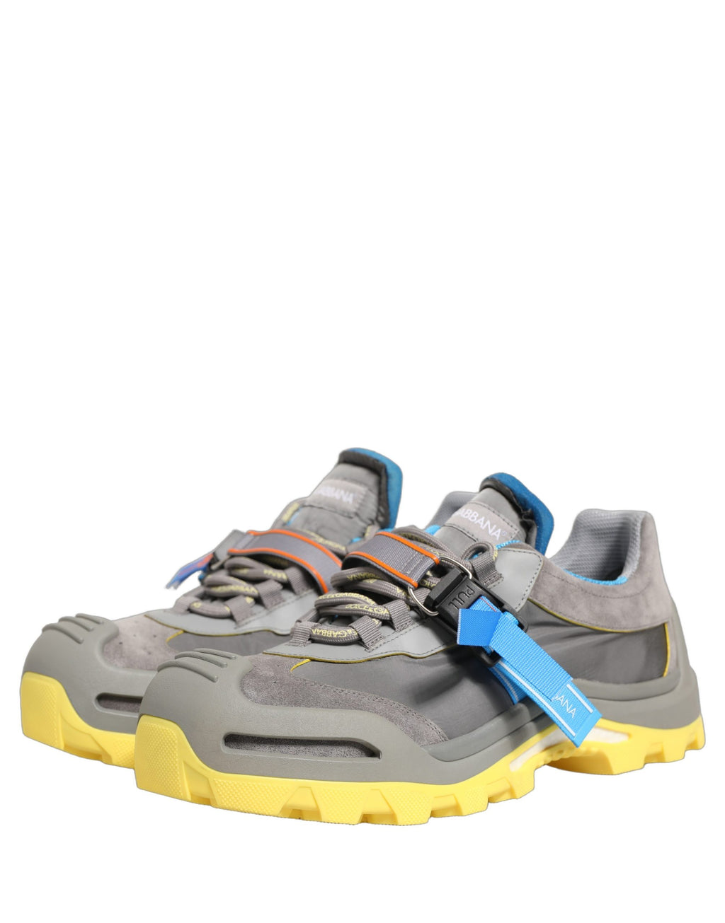 Dolce & Gabbana Gray Airmaster Panelled Low Top Men Sneakers Shoes