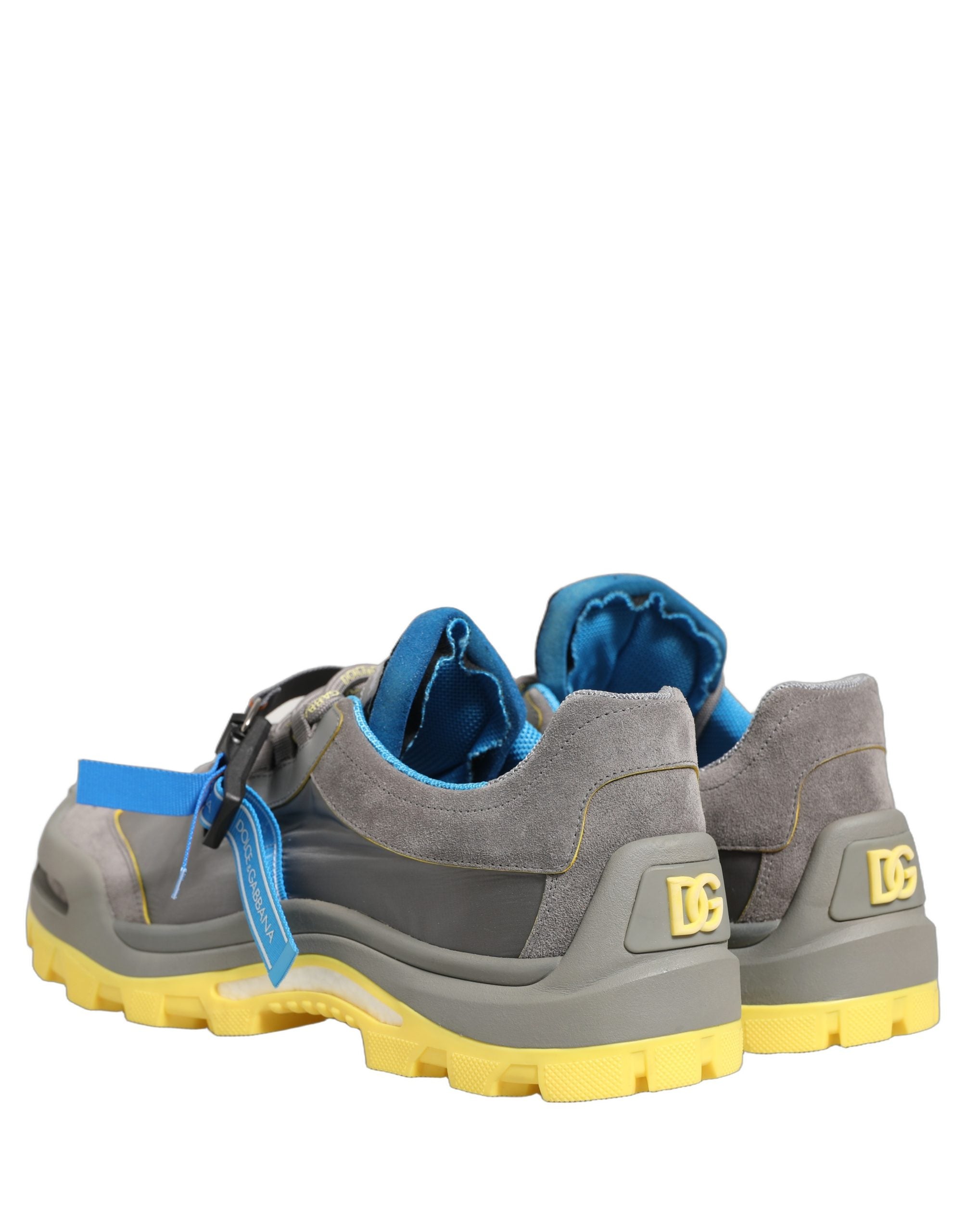 Dolce & Gabbana Gray Airmaster Panelled Low Top Men Sneakers Shoes