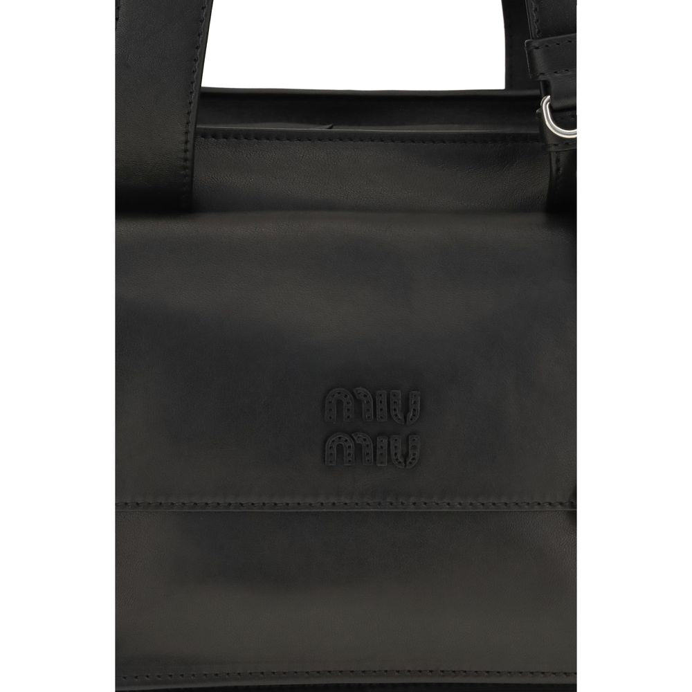 Miu Miu Brown Calf Leather Bos Taurus Shoulder Bag