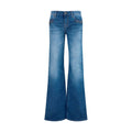 Gucci Blue Cotton Flared Jeans