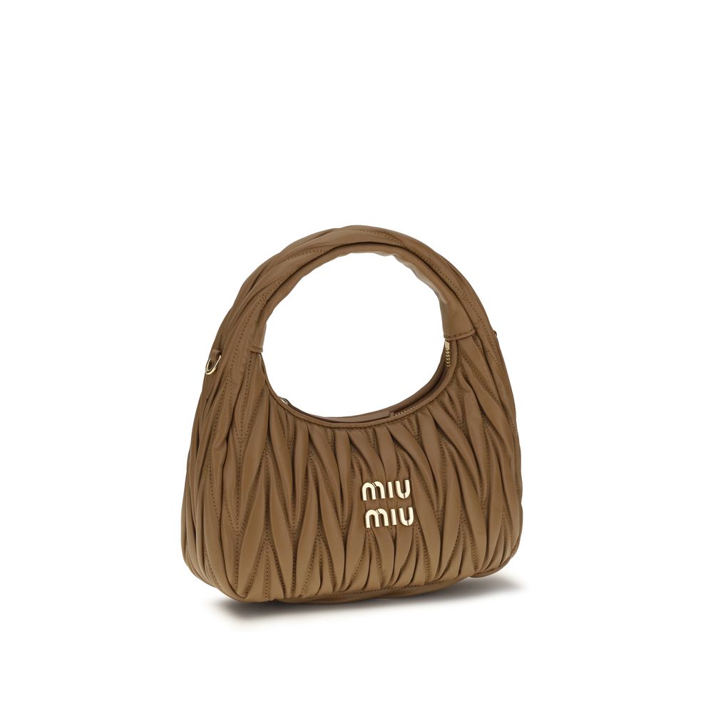 Miu Miu Beige Lamb Ovis Aries Aries Handbag