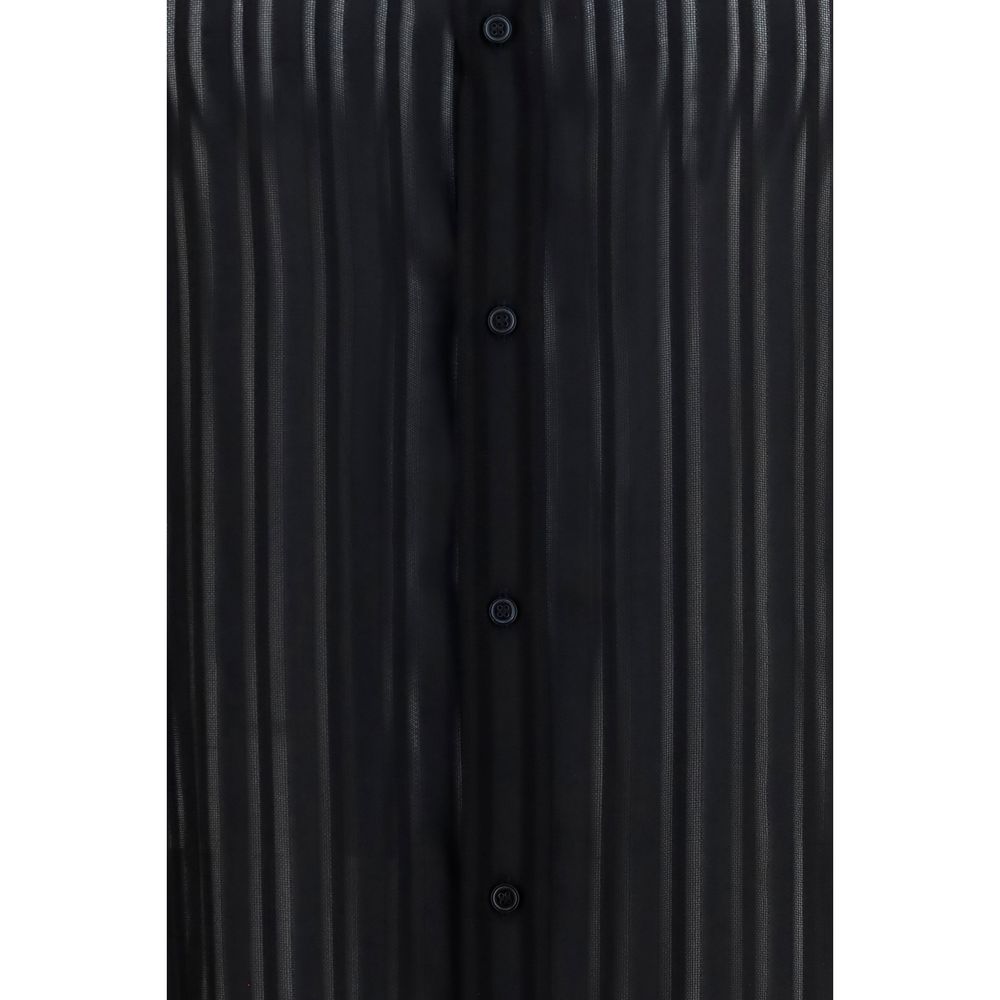 Gucci Black Silk Dress Shirt