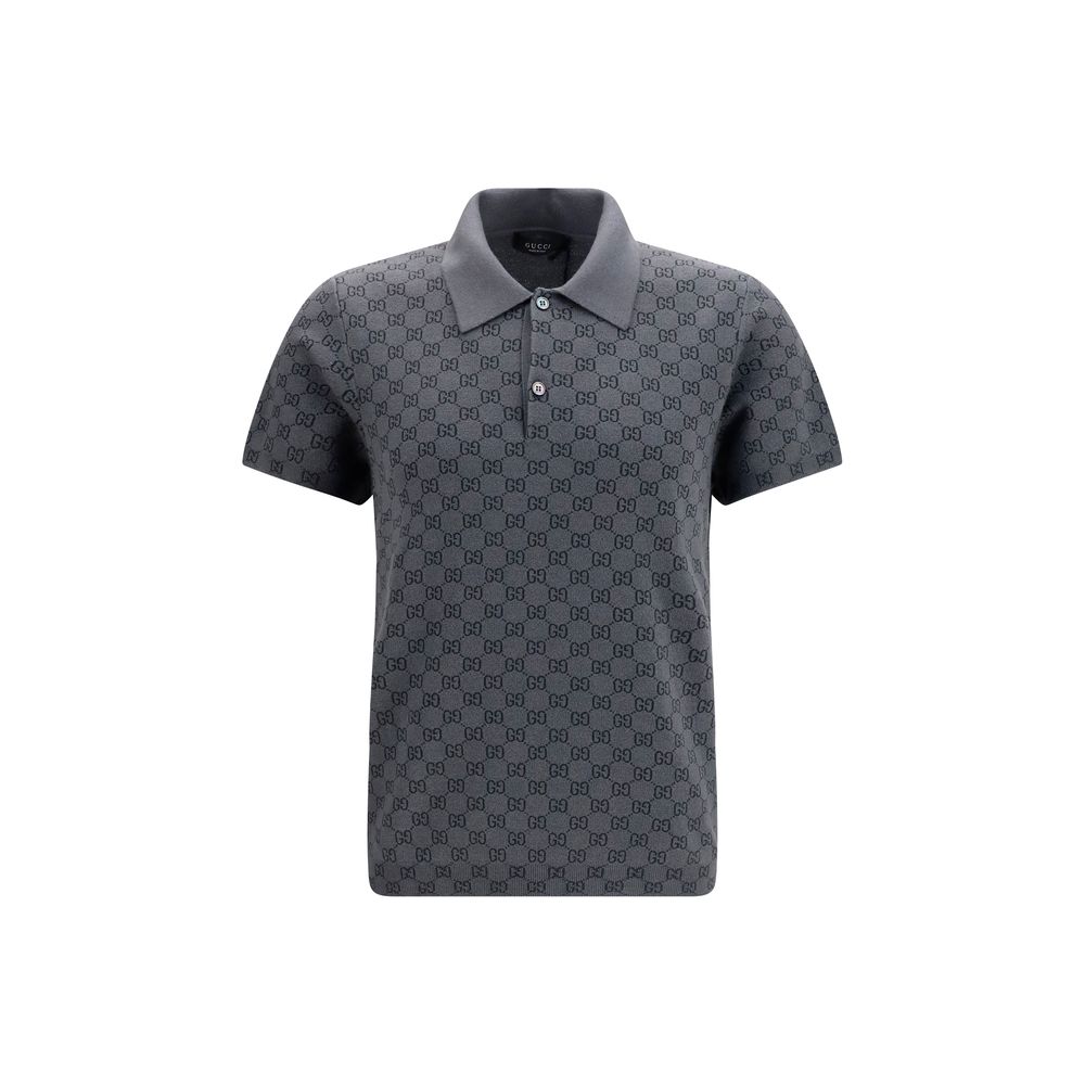 Gucci Gray Wool Oves Aries Polo Shirt