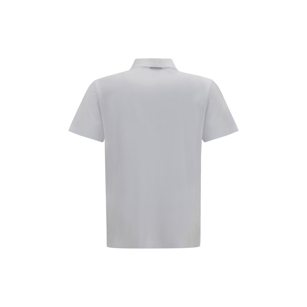 Gucci White Cotton Polo Shirt