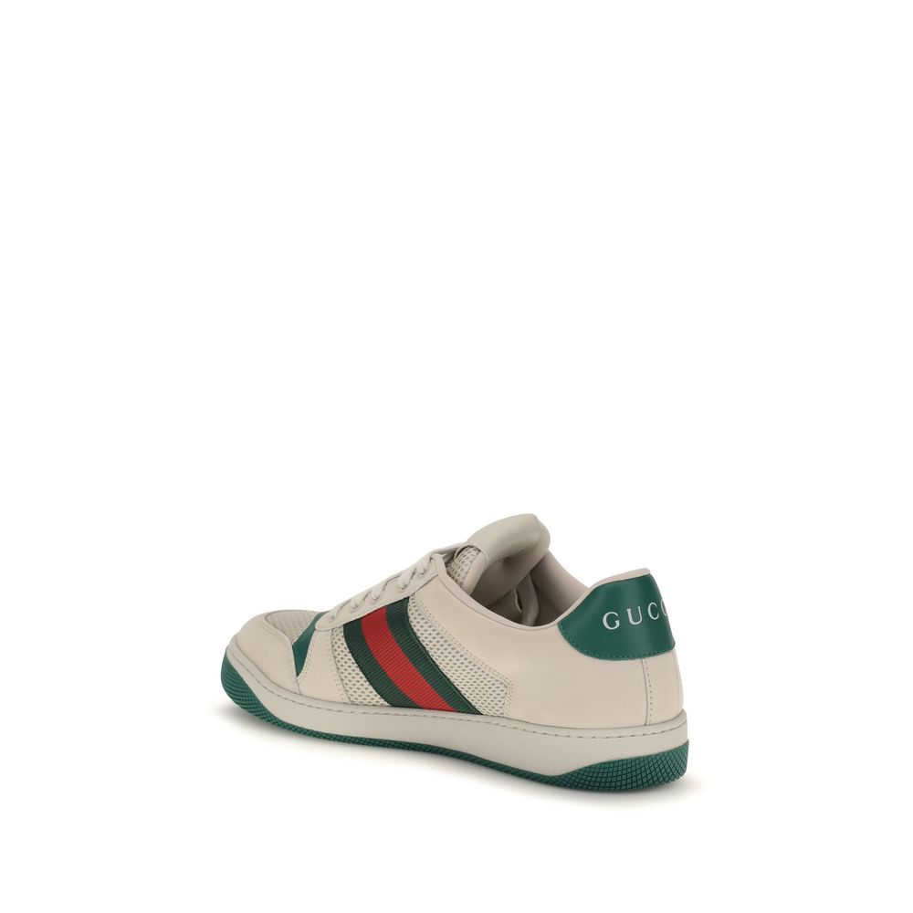 Gucci Beige Polyester Athletic Sneakers