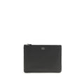 Valentino Garavani Black Calf Leather Bos Taurus Clutch Bag