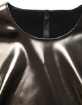 Dolce & Gabbana Metallic Bronze Roundneck SleevelessTank Top