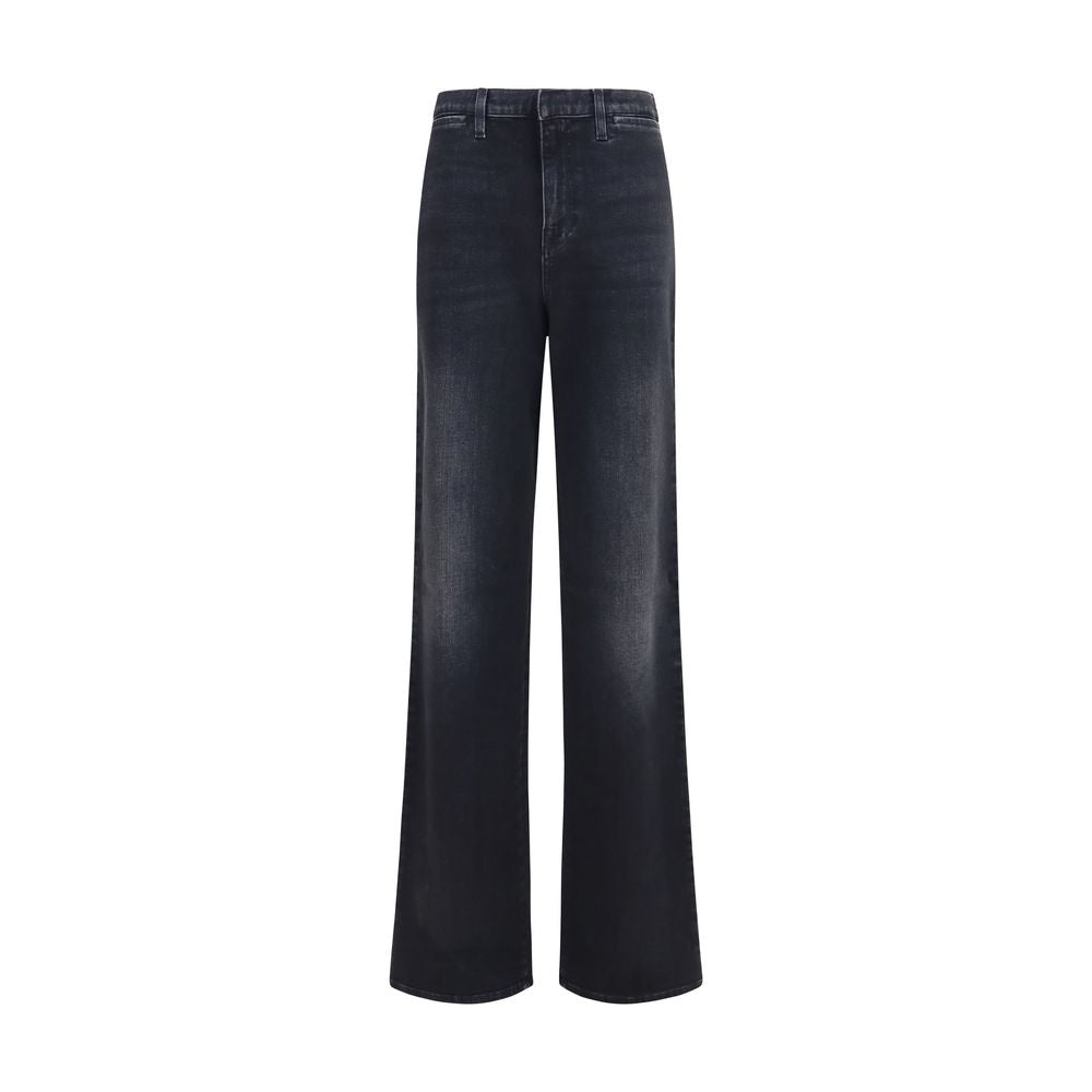 Gucci Black Cotton Straight-Leg Jeans