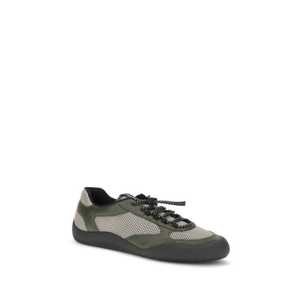 Prada Bicolor Polyester Athletic Sneakers