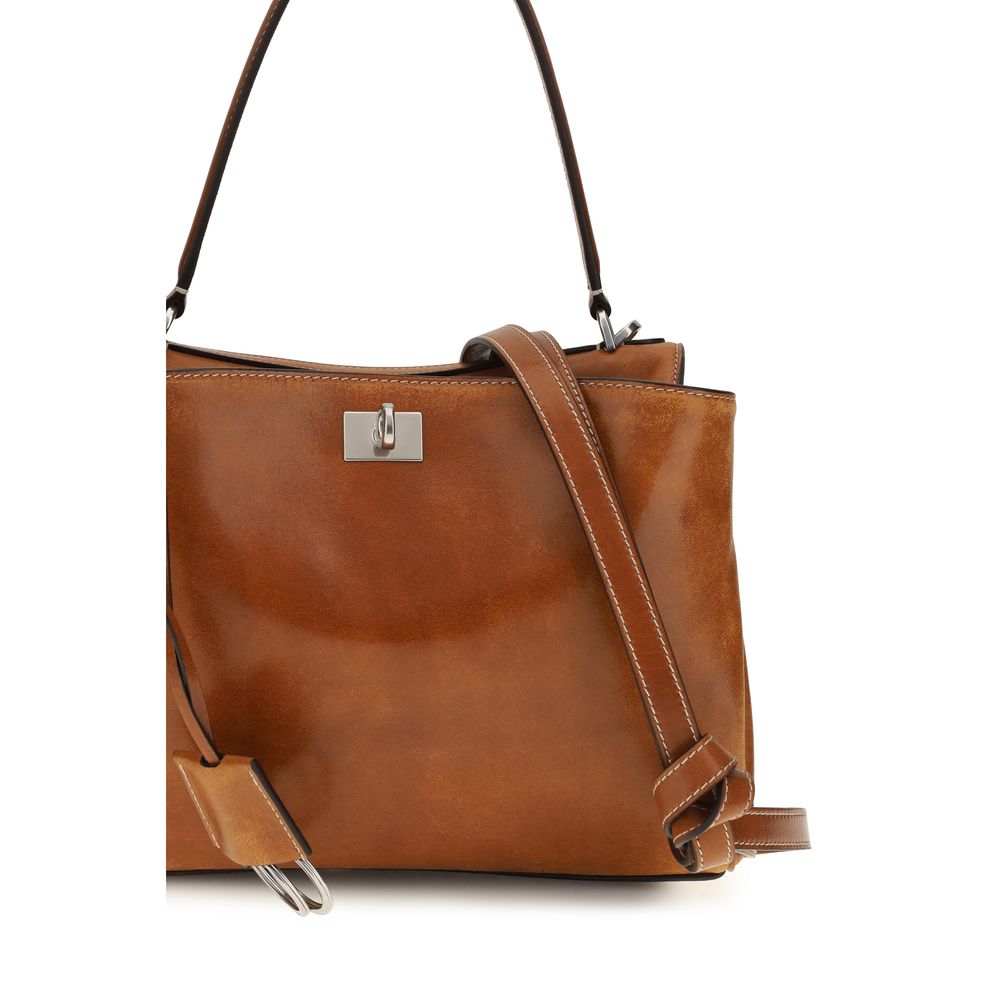 Balenciaga Brown Lamb Ovis Aries Aries Handbag