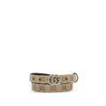 Gucci Beige Fabric Thin Belt