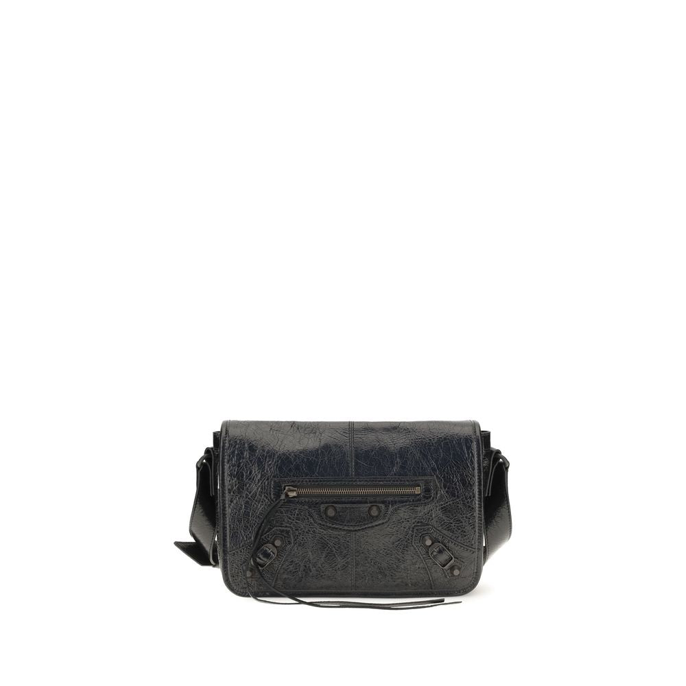 Balenciaga Black Lamb Ovis Aries Aries Shoulder Bag