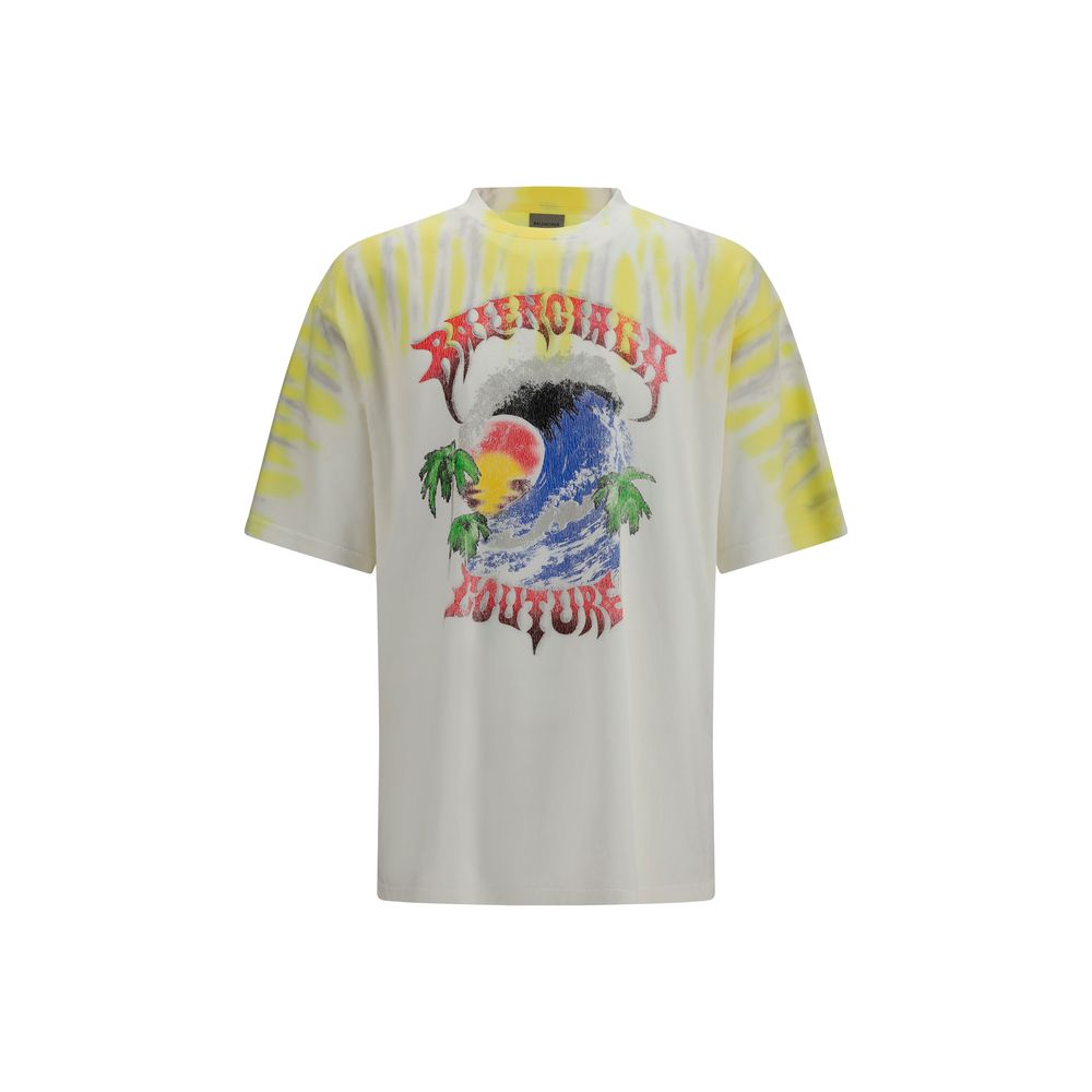 Balenciaga Bicolor Cotton T-Shirt