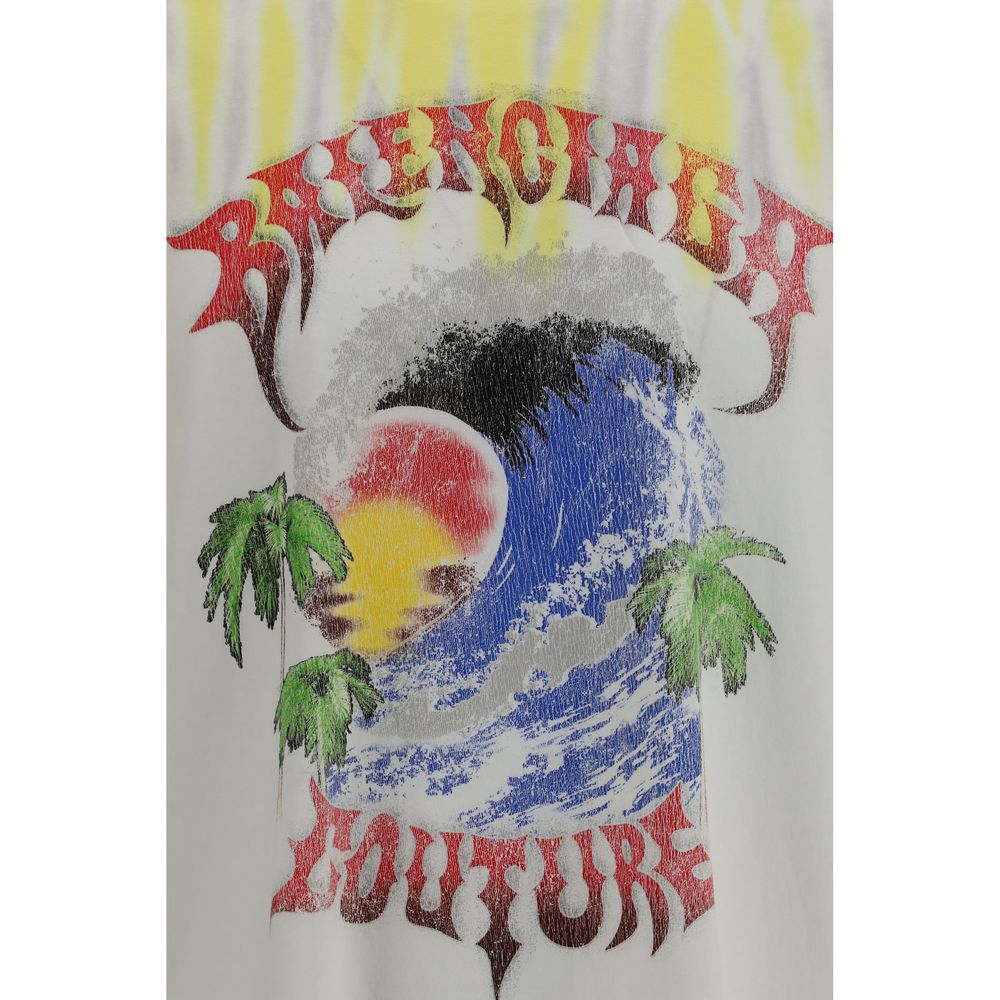 Balenciaga Bicolor Cotton T-Shirt