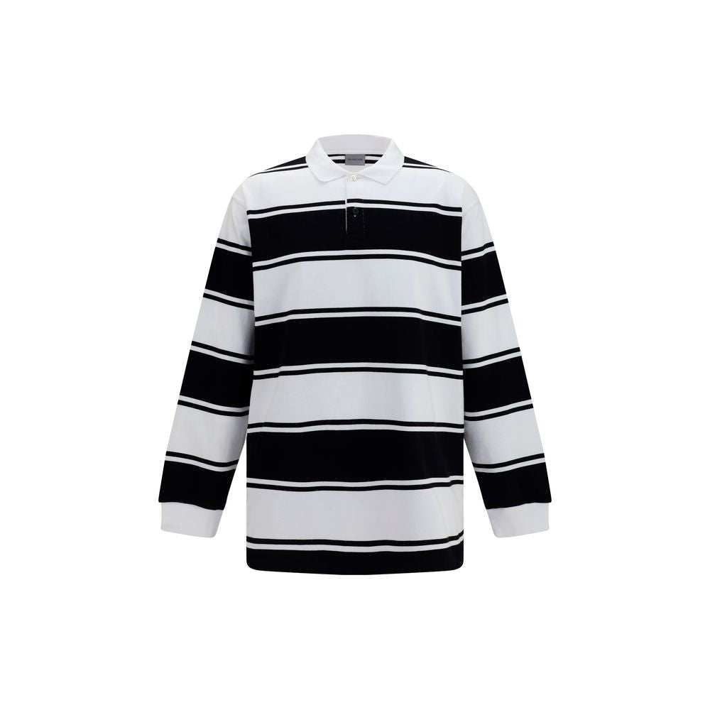 Balenciaga White Cotton Polo Shirt