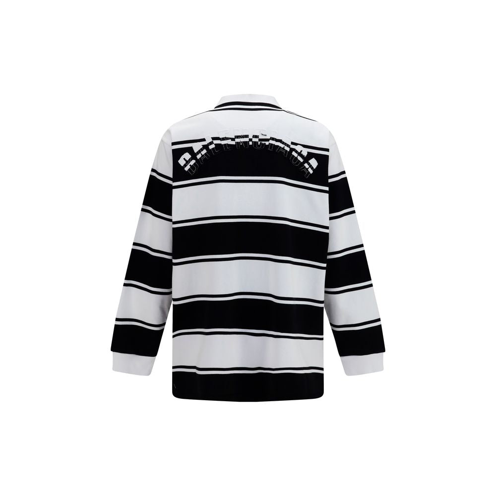 Balenciaga White Cotton Polo Shirt