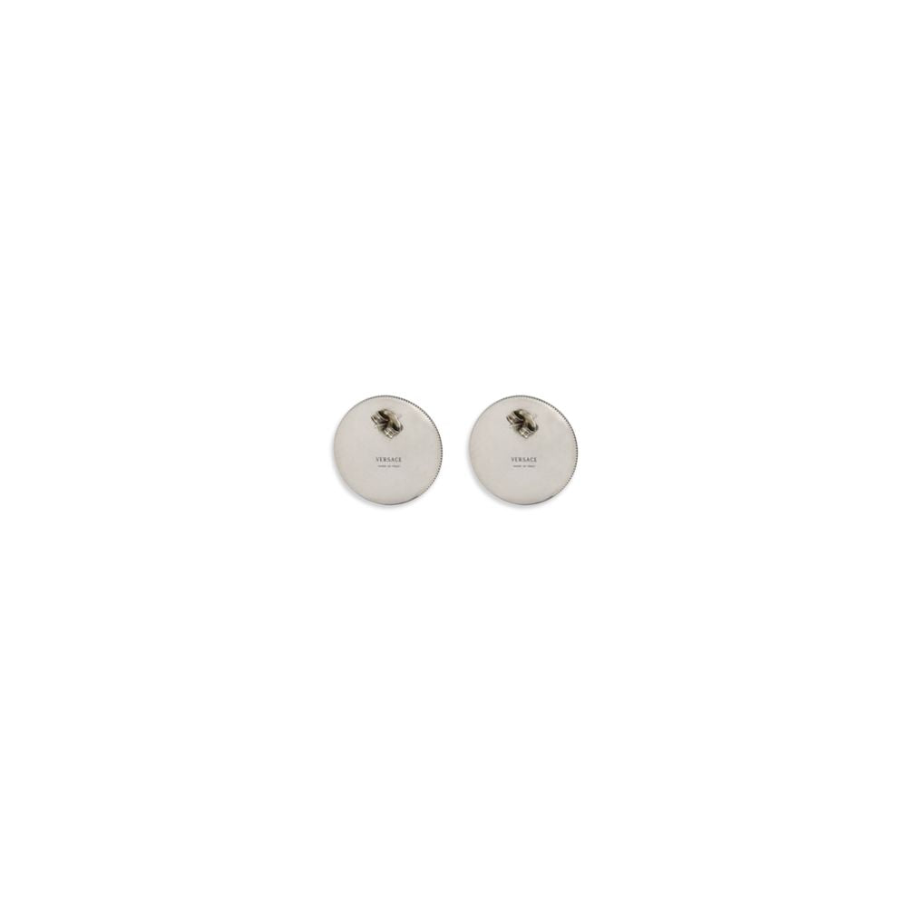 Versace Gray Brass Earrings