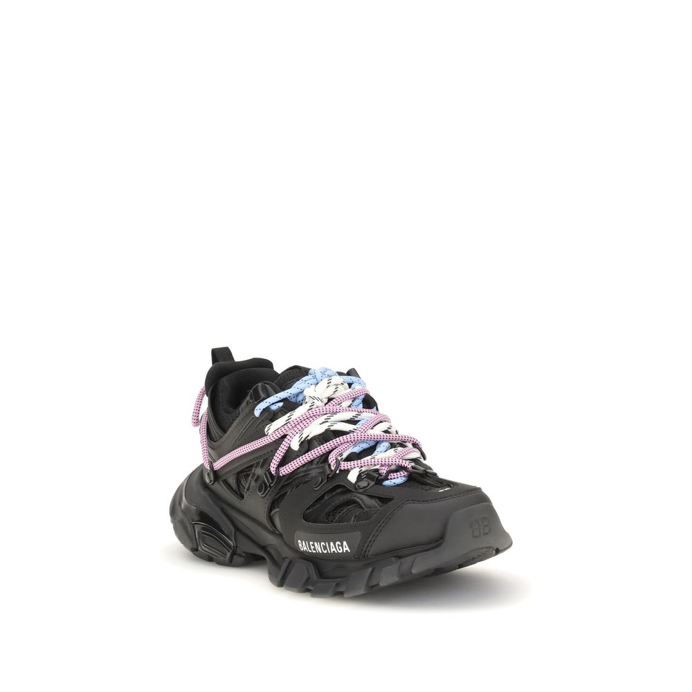 Balenciaga Black Polyester Athletic Sneakers
